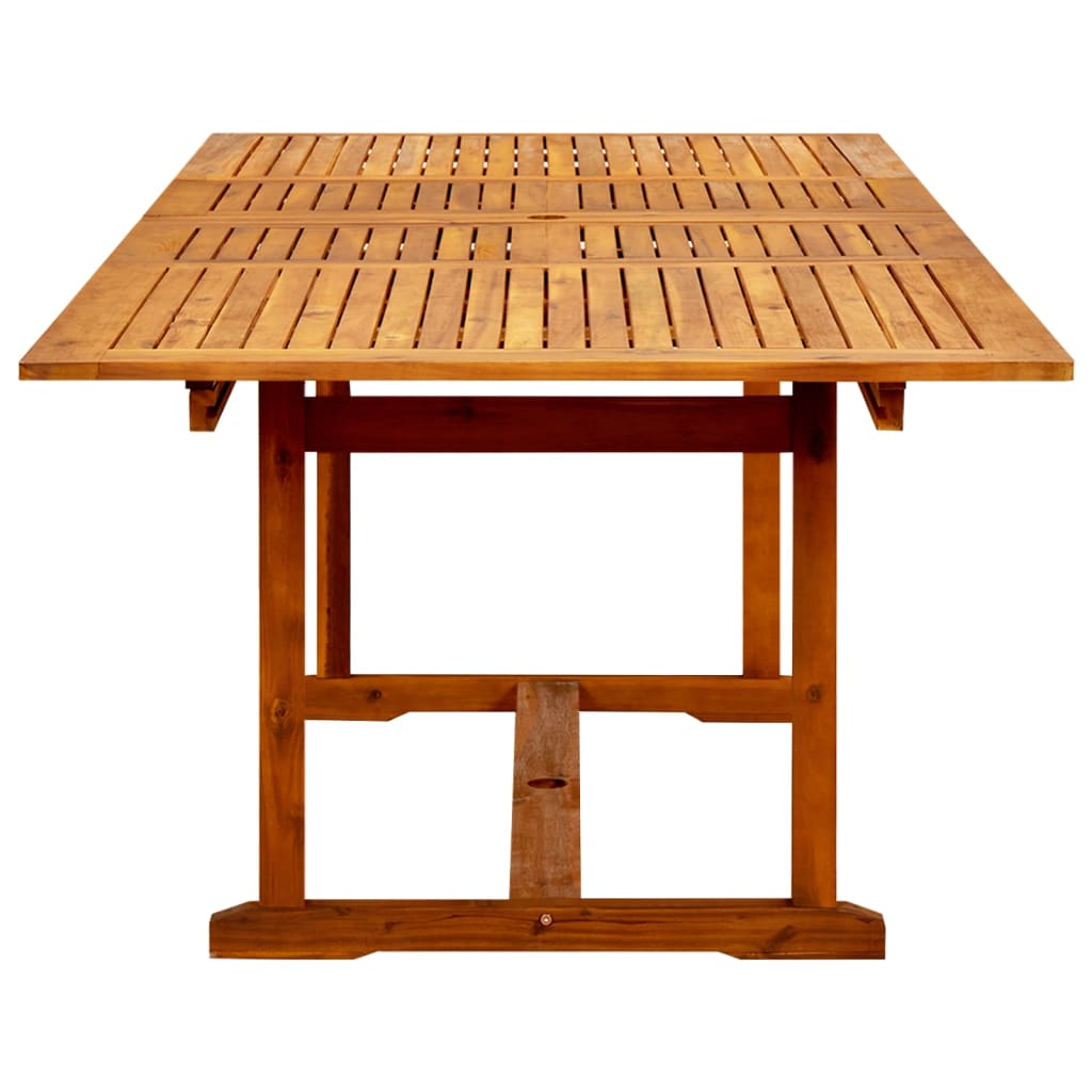 Table de jardin (160-240)x100x75 cm en bois d'acacia massif