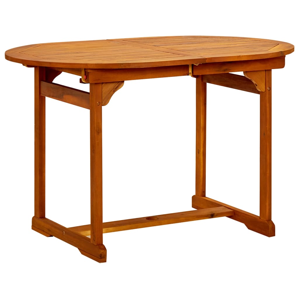 Table de jardin (160-240)x100x75 cm en bois d'acacia massif