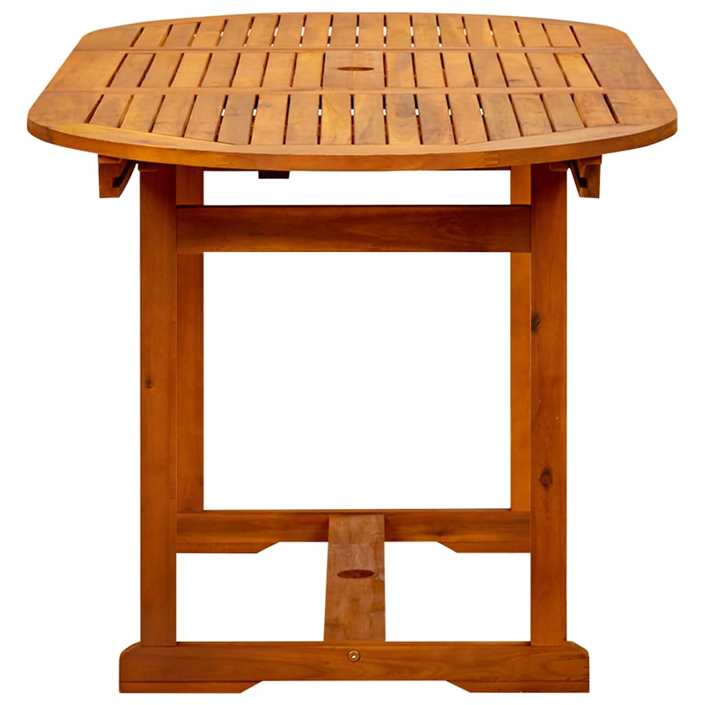 Table de jardin (160-240)x100x75 cm en bois d'acacia massif