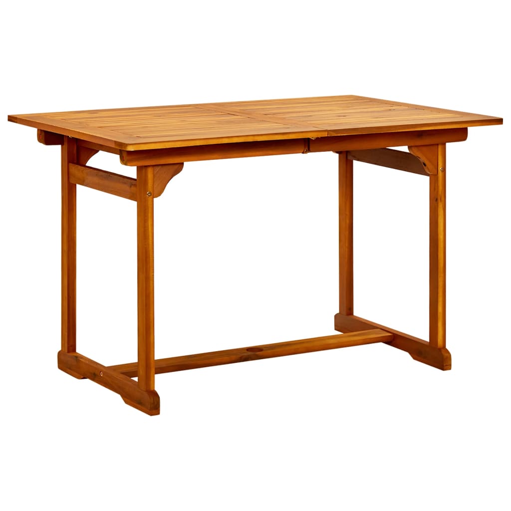 Table de jardin (160-240)x100x75 cm en bois d'acacia massif