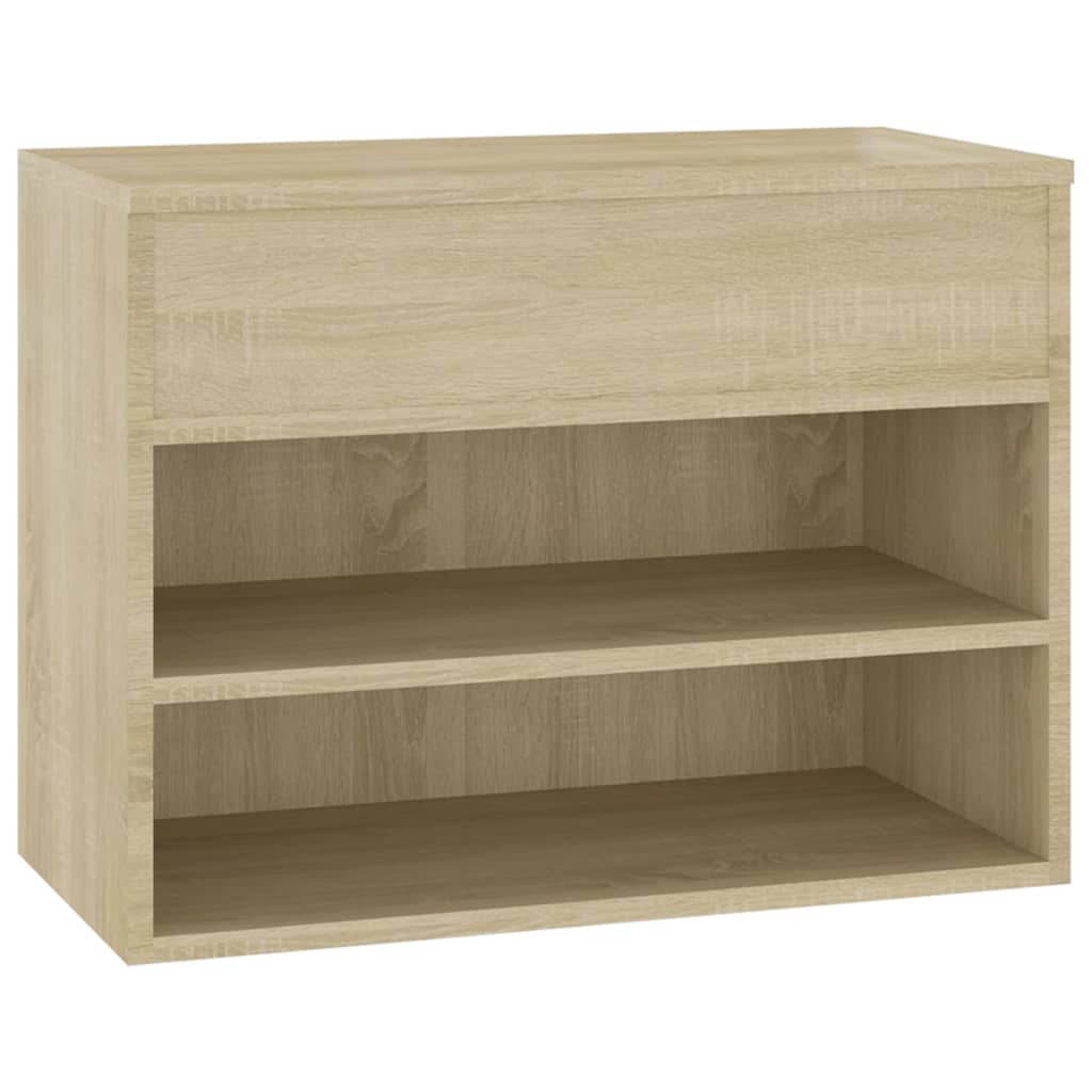 Schoenenbank 60x30x45 cm bewerkt hout