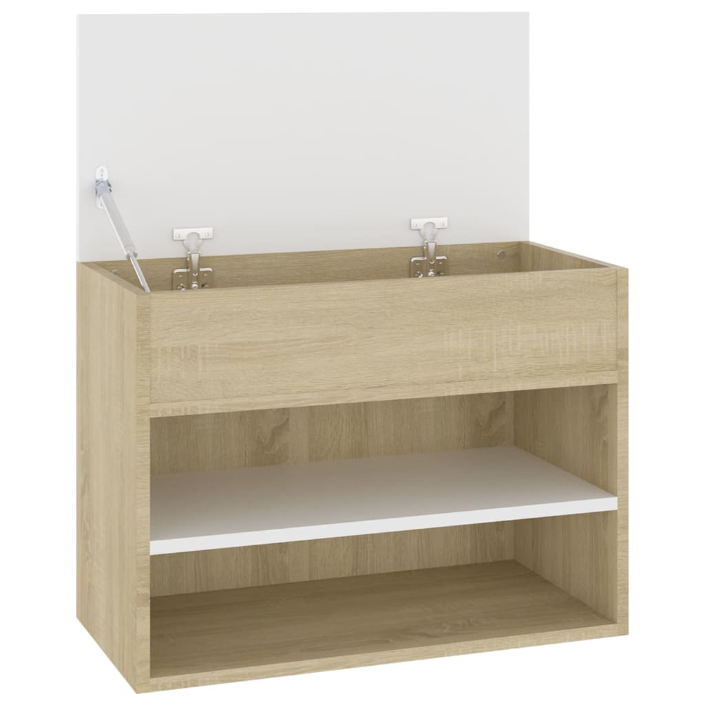 Schoenenbank 60x30x45 cm bewerkt hout