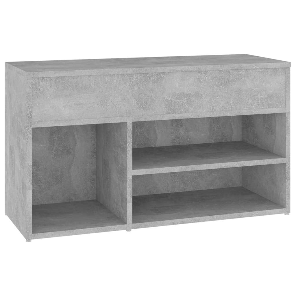 Schoenenbank 80x30x45 cm bewerkt hout eikenkleurig