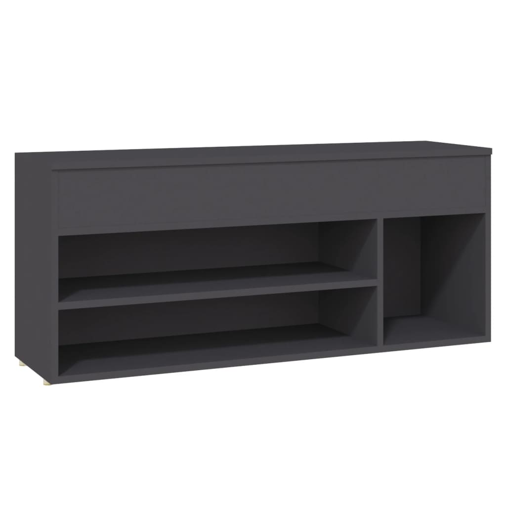 Schoenenbank 105x30x45 cm bewerkt hout eikenkleurig