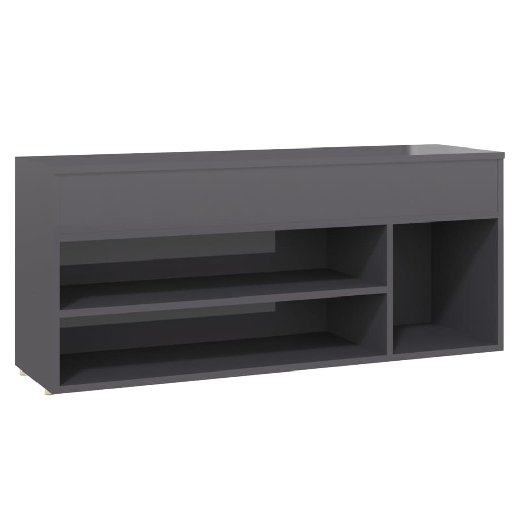 Schoenenbank 105x30x45 cm bewerkt hout eikenkleurig