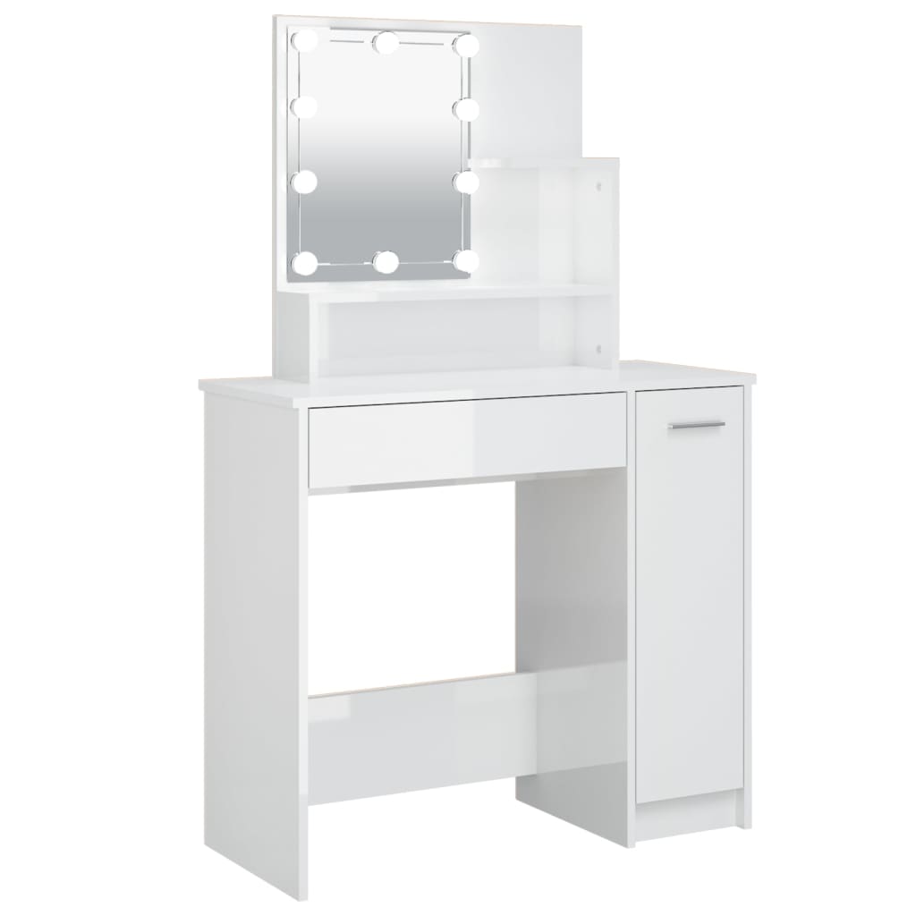 Kaptafel met LED-verlichting 86,5x35x136 cm