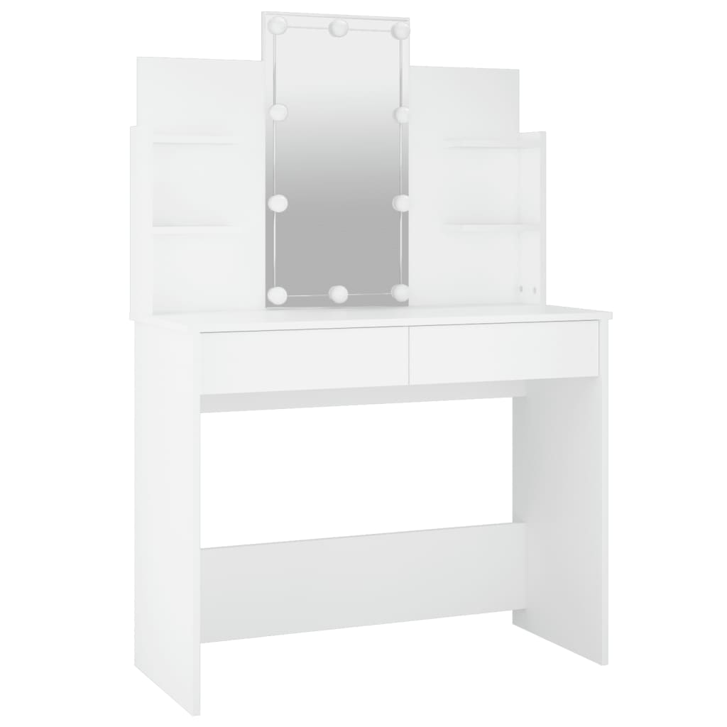 Kaptafel met LED-verlichting 96x40x142 cm eikenkleur