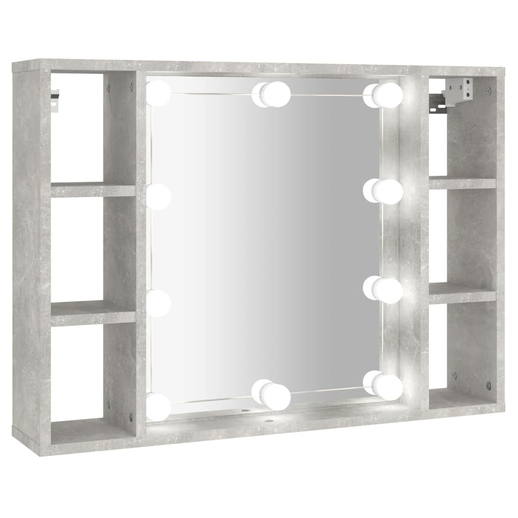 Spiegelkast met LED-verlichting 76x15x55 cm