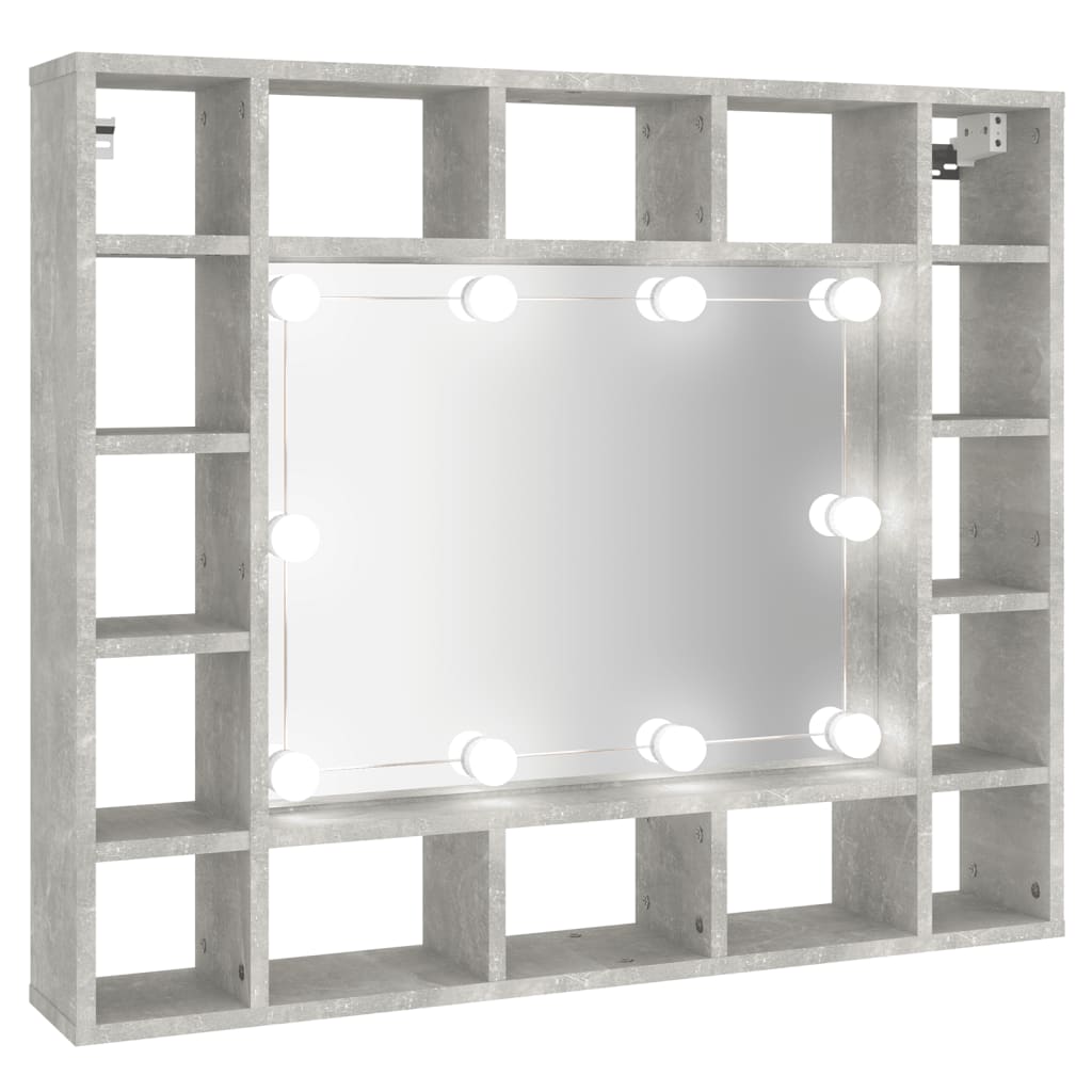 Spiegelkast met LED-verlichting 91x15x76,5 cm