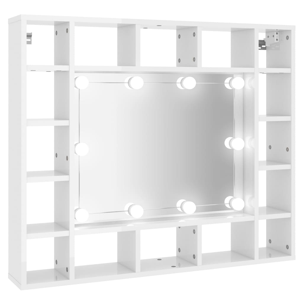 Spiegelkast met LED-verlichting 91x15x76,5 cm