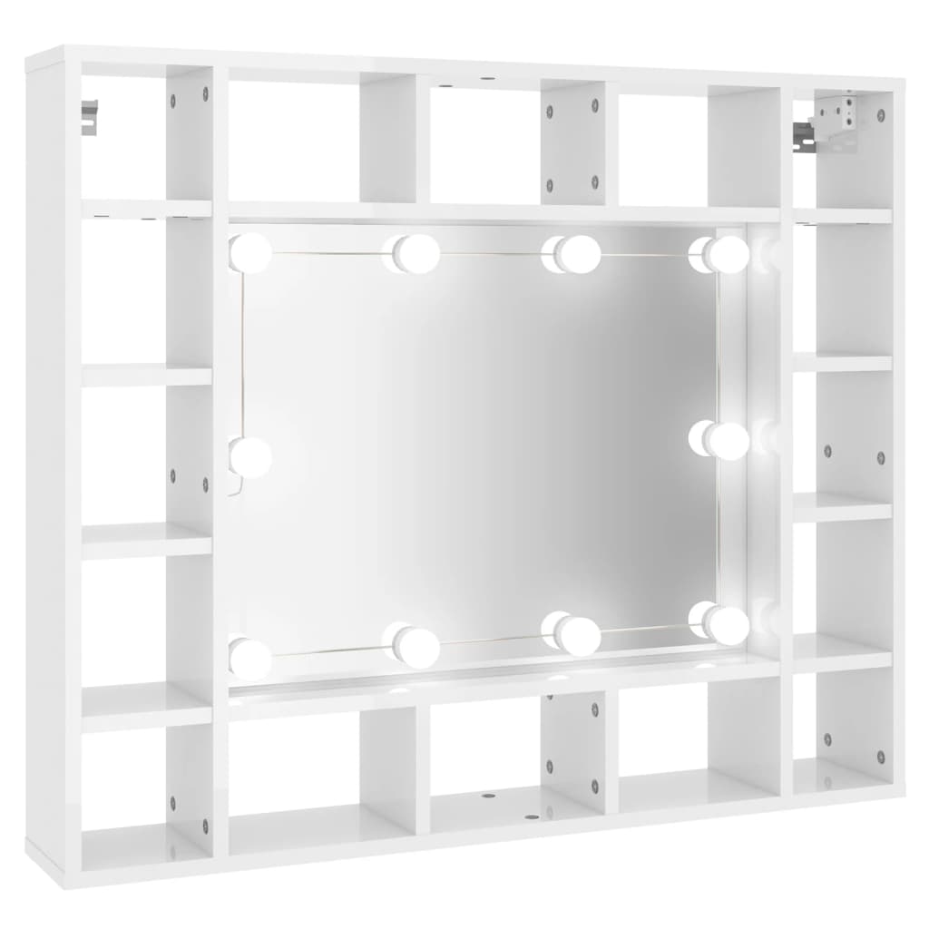 Spiegelkast met LED-verlichting 91x15x76,5 cm