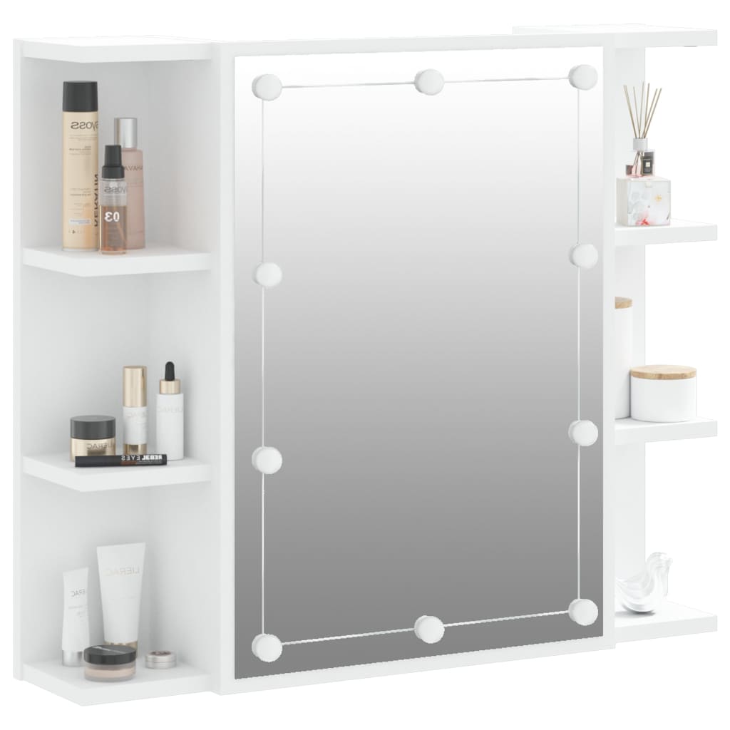 Armoire à miroir avec éclairage LED 70x16,5x60 cm