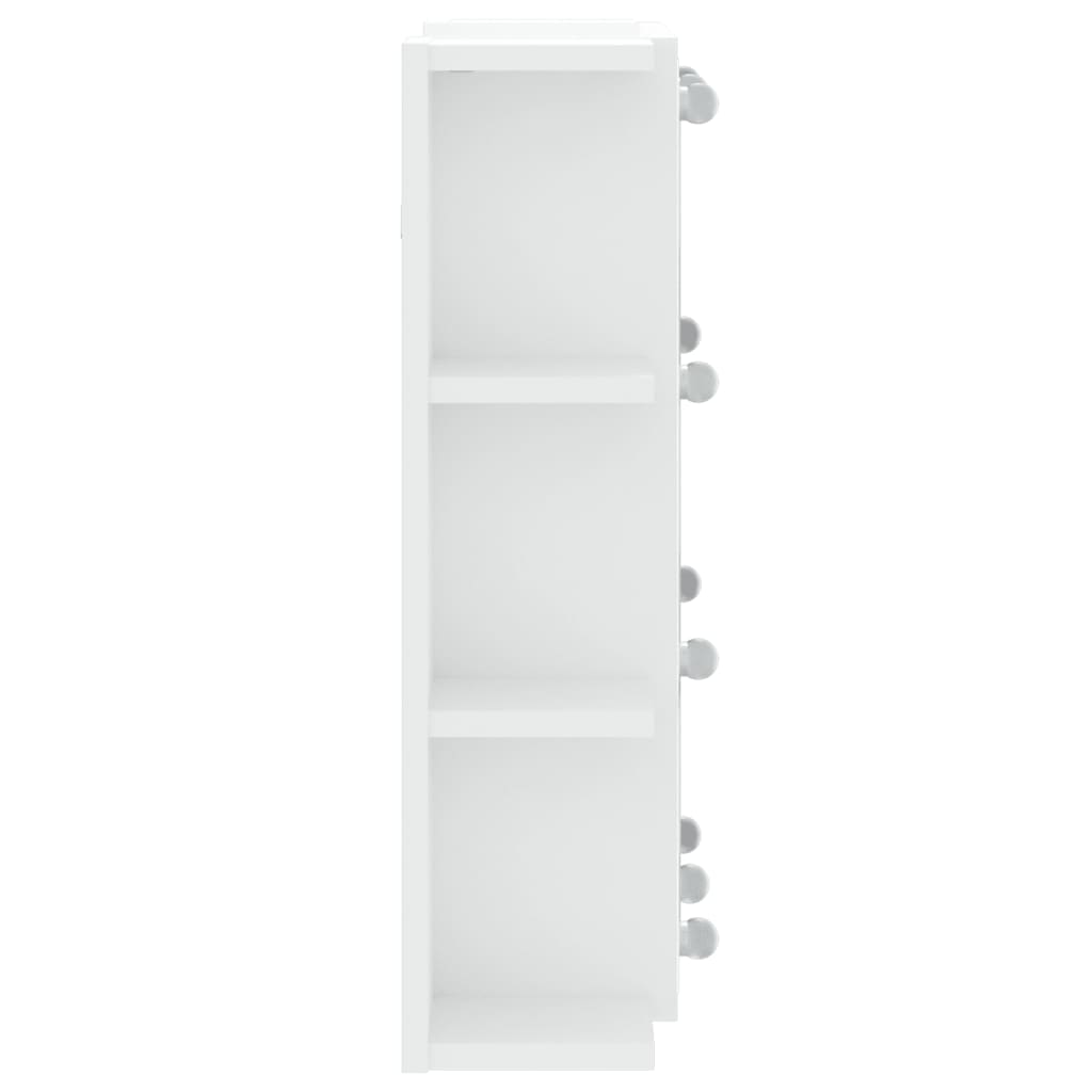 Armoire à miroir avec éclairage LED 70x16,5x60 cm