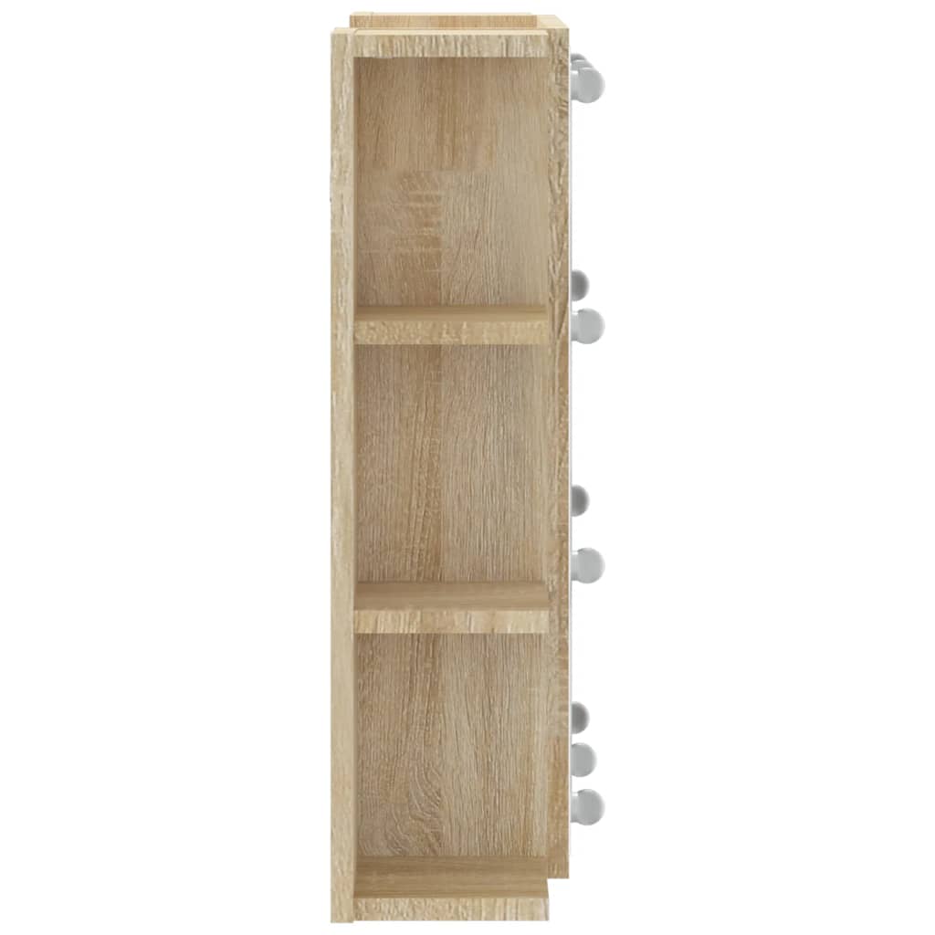 Armoire à miroir avec éclairage LED 70x16,5x60 cm