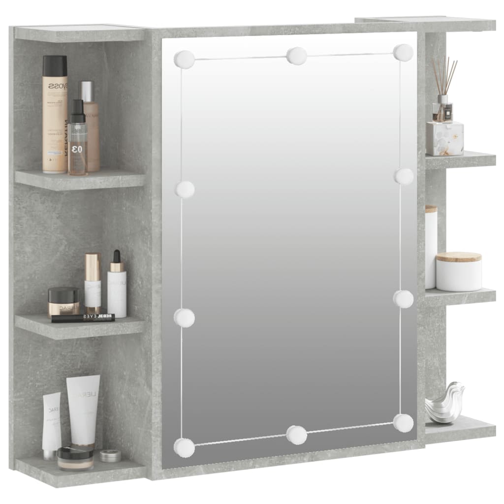 Armoire à miroir avec éclairage LED 70x16,5x60 cm