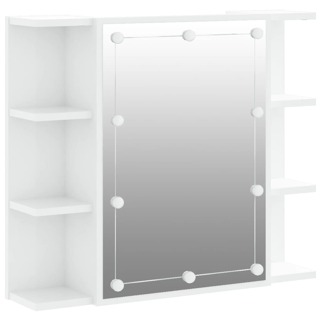 Armoire à miroir avec éclairage LED 70x16,5x60 cm