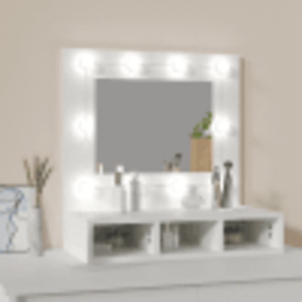 Armoire à miroir avec éclairage LED 60x31,5x62 cm