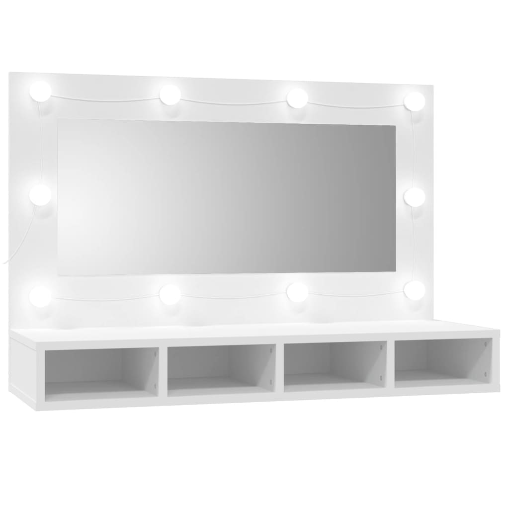 Spiegelkast met LED-verlichting 90x31,5x62 cm