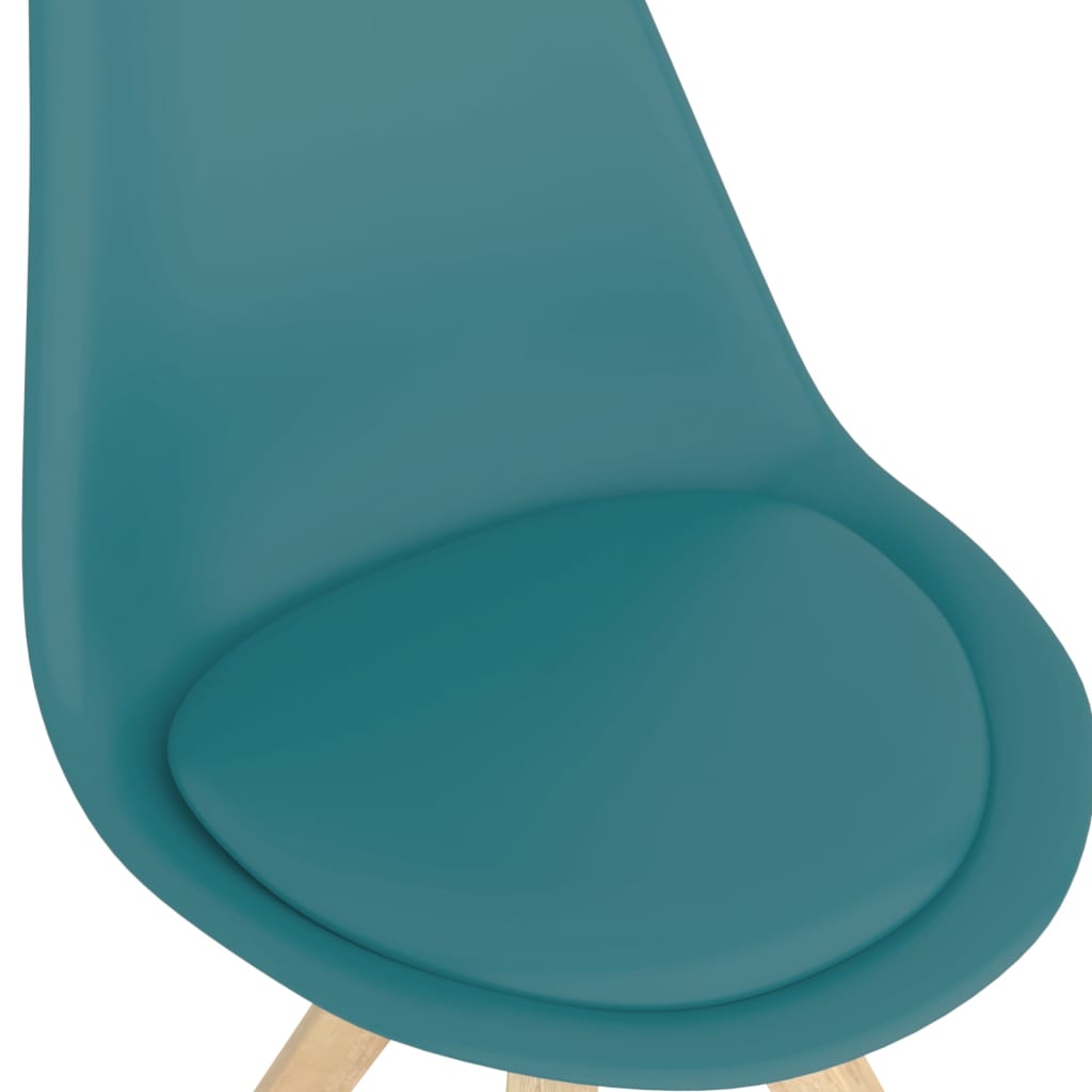 Eetkamerstoelen draaibaar 4 st PP turquoise