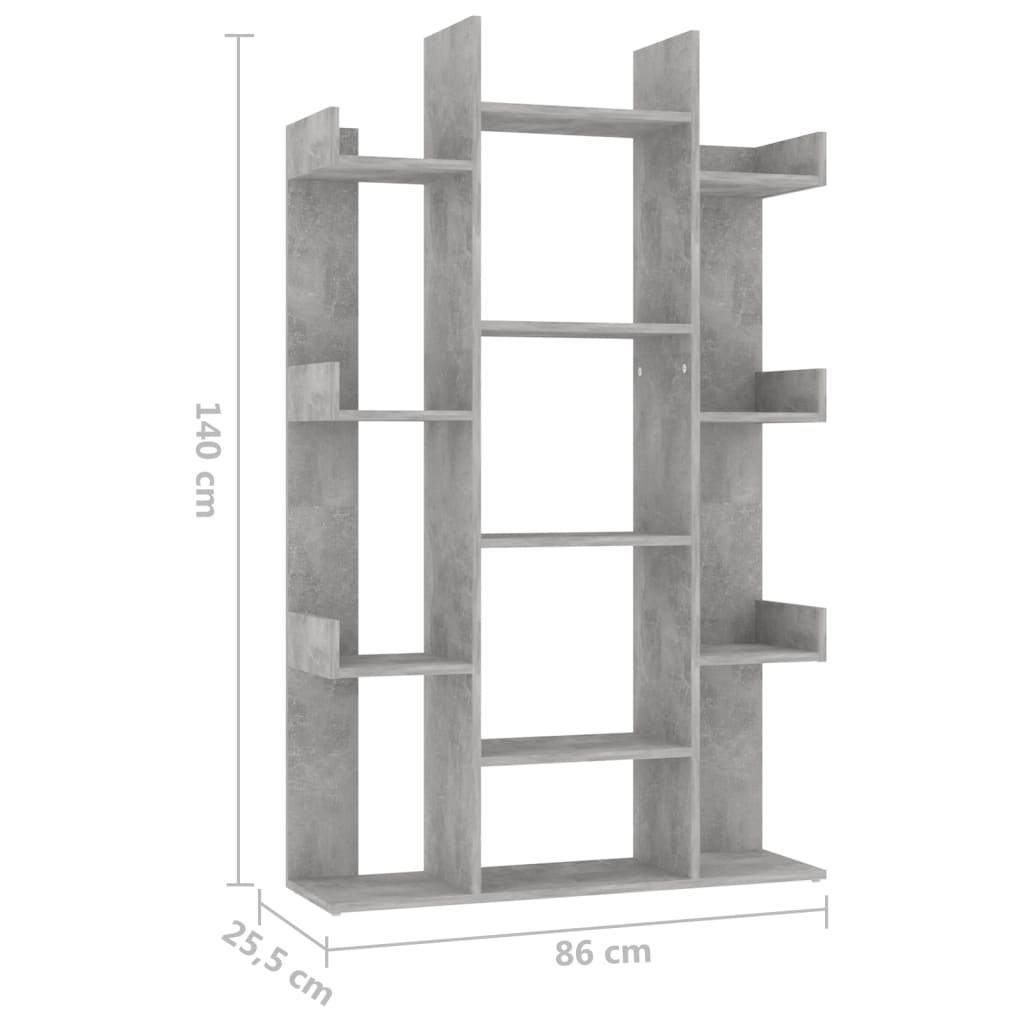 Boekenkast 86x25,5x140 cm bewerkt hout