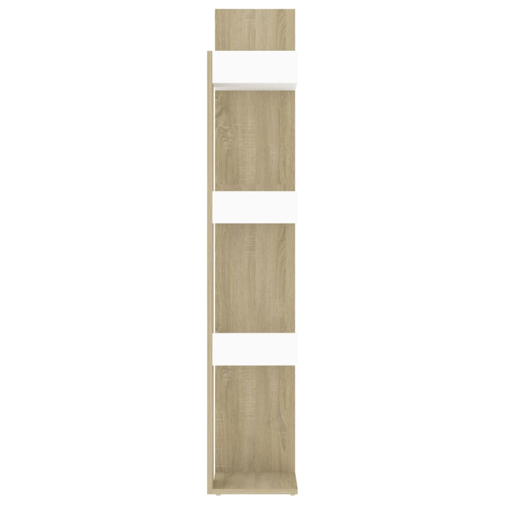 Boekenkast 86x25,5x140 cm bewerkt hout