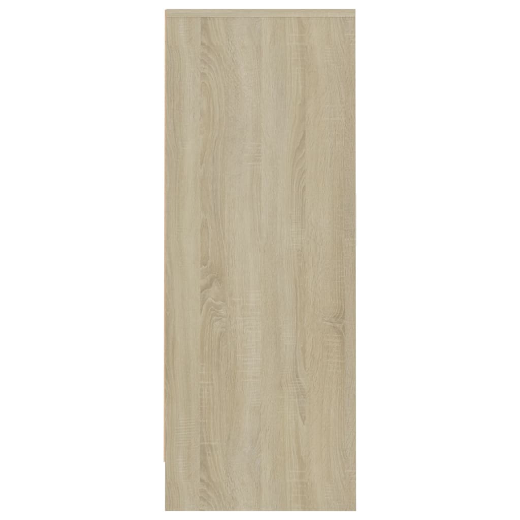 Schoenenkast 60x35x92 cm bewerkt hout eikenkleurig