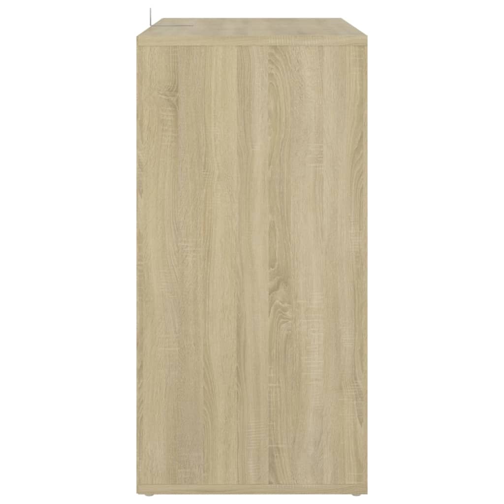 Schoenenkast 60x35x70 cm bewerkt hout eikenkleurig