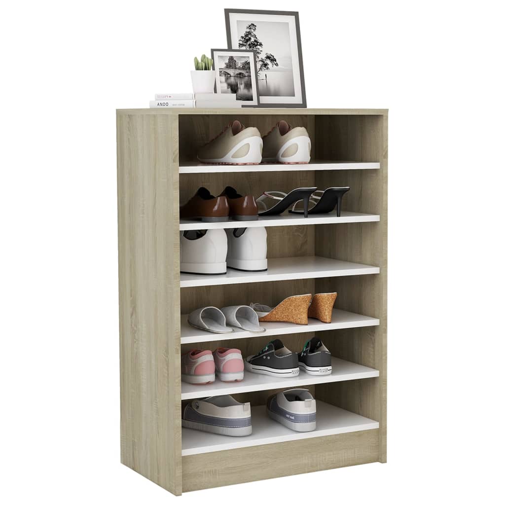 Schoenenkast 60x35x92 cm bewerkt hout