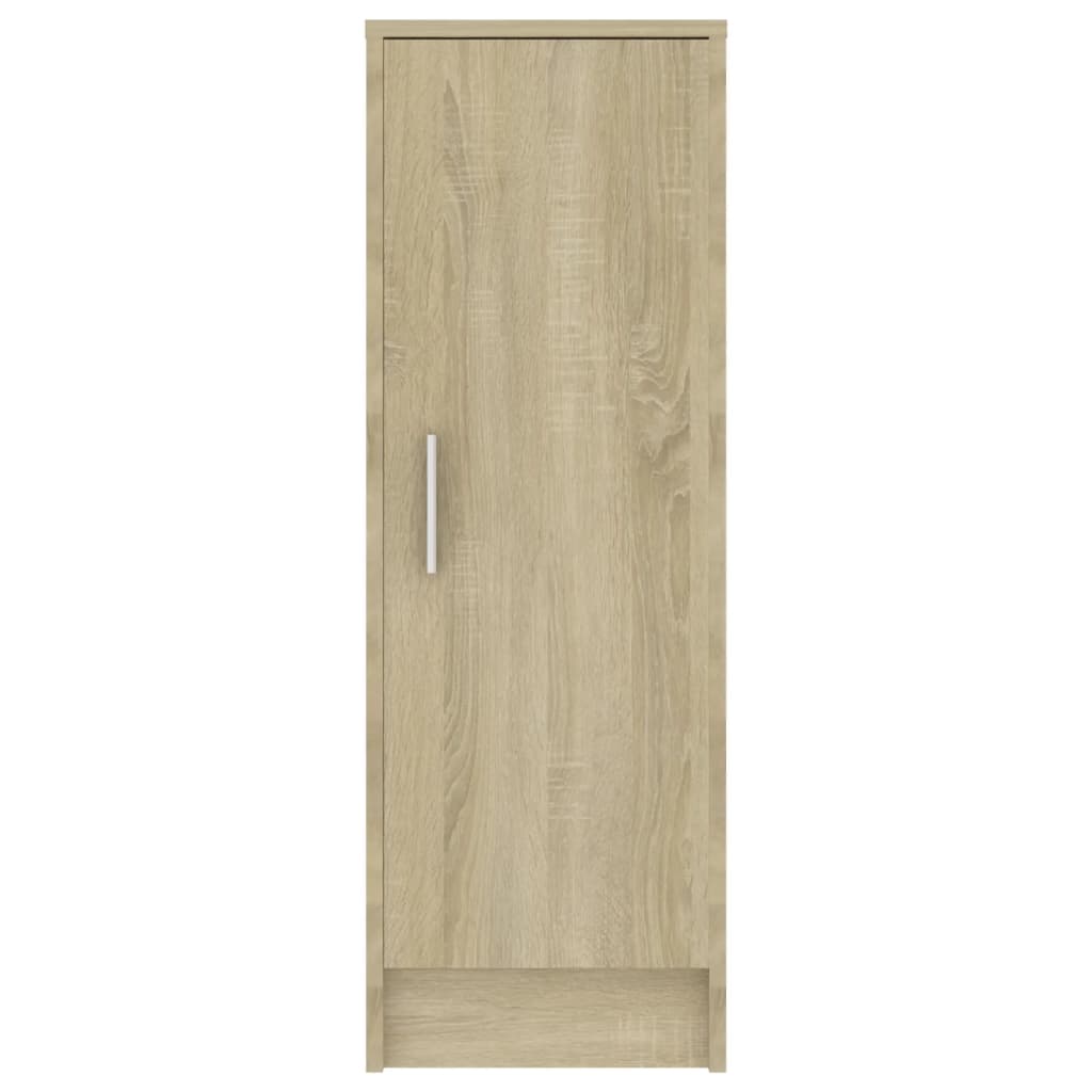 Schoenenkast 32x35x92 cm bewerkt hout eikenkleurig