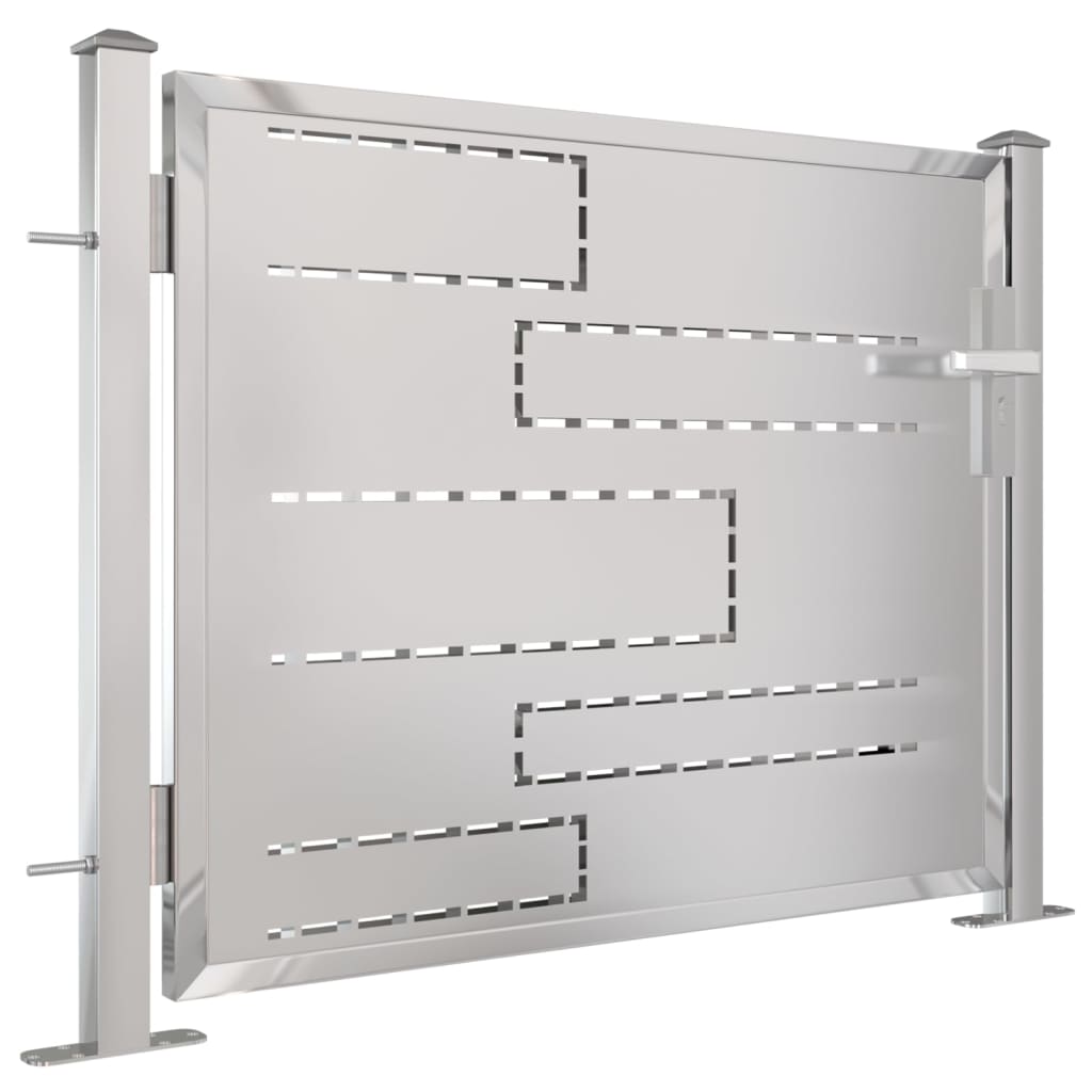 Portillon de jardin 100x150 cm inox