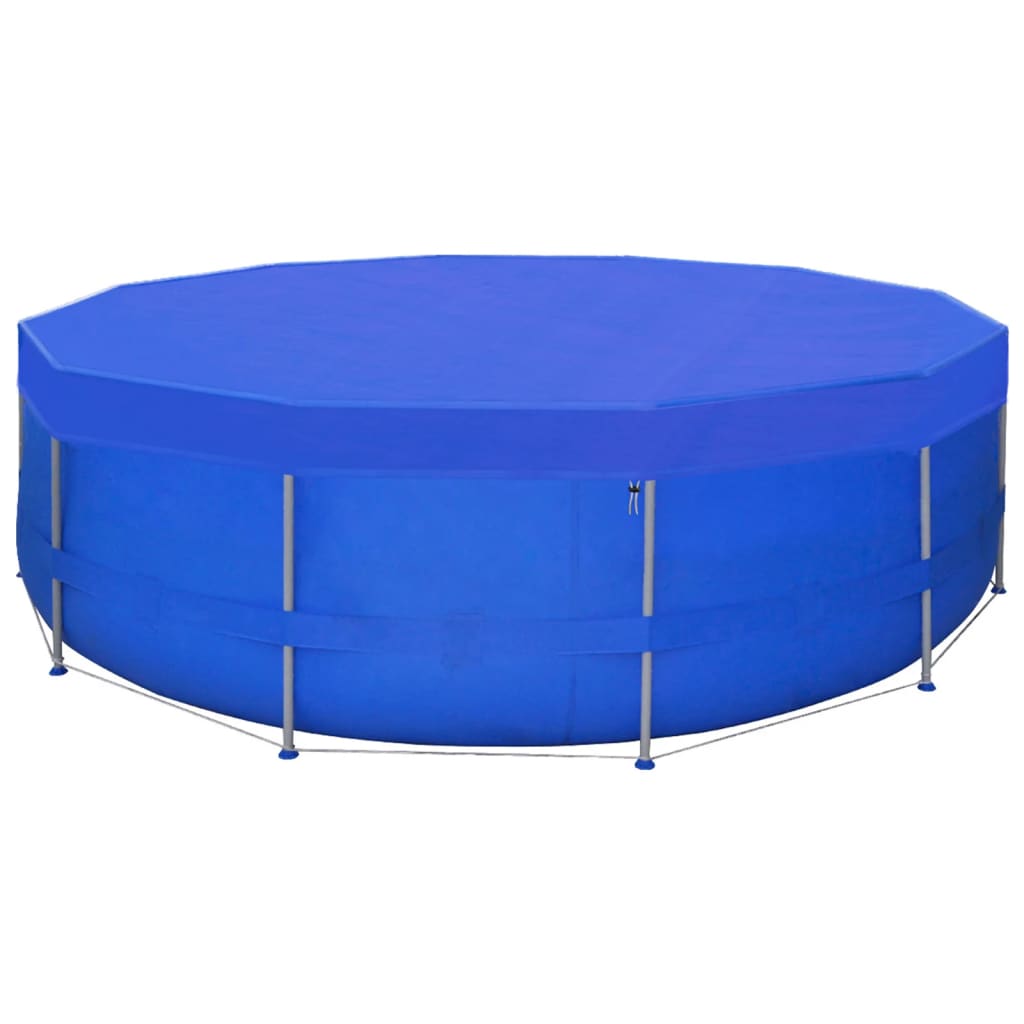 Zwembadhoezen 2 st rond 90 g/m² 460 cm PE