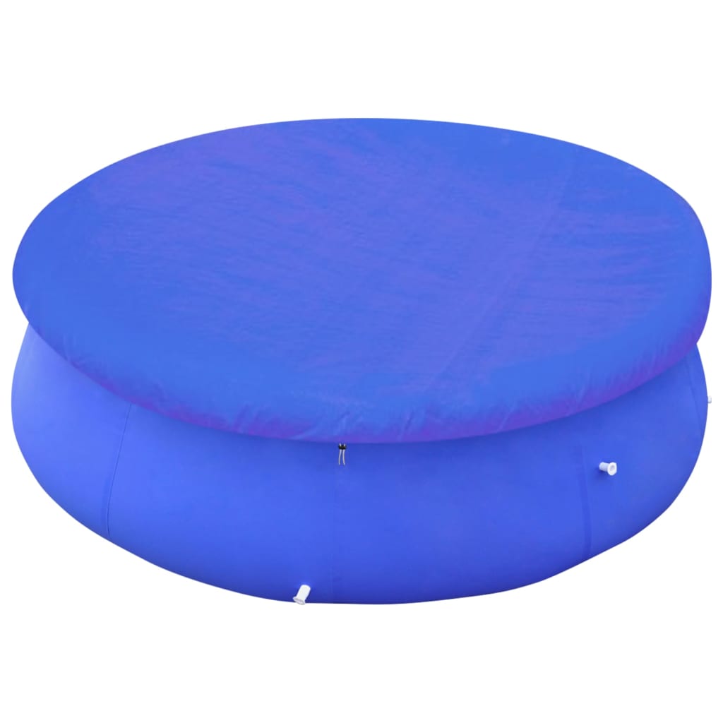 Zwembadhoezen 2 st rond 90 g/m² 540cm PE