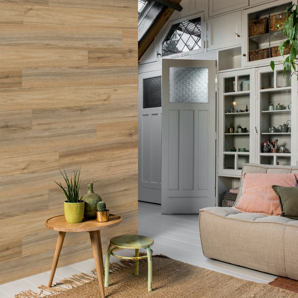 WallArt Planken hout-look schuurhout eiken