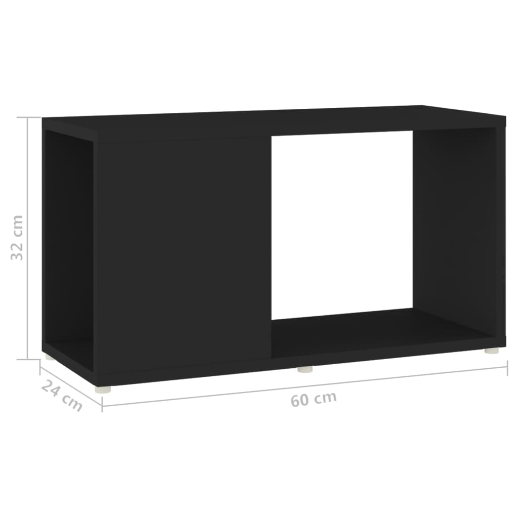 Tv-meubel 60x24x32 cm bewerkt hout grijs sonoma eikenkleurig