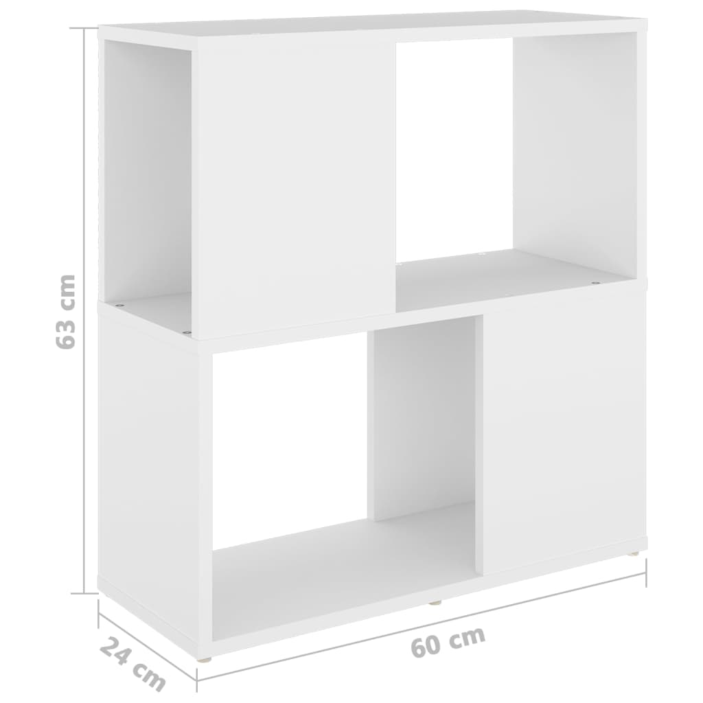 Bibliothèque 60x24x63 cm en bois travaillé