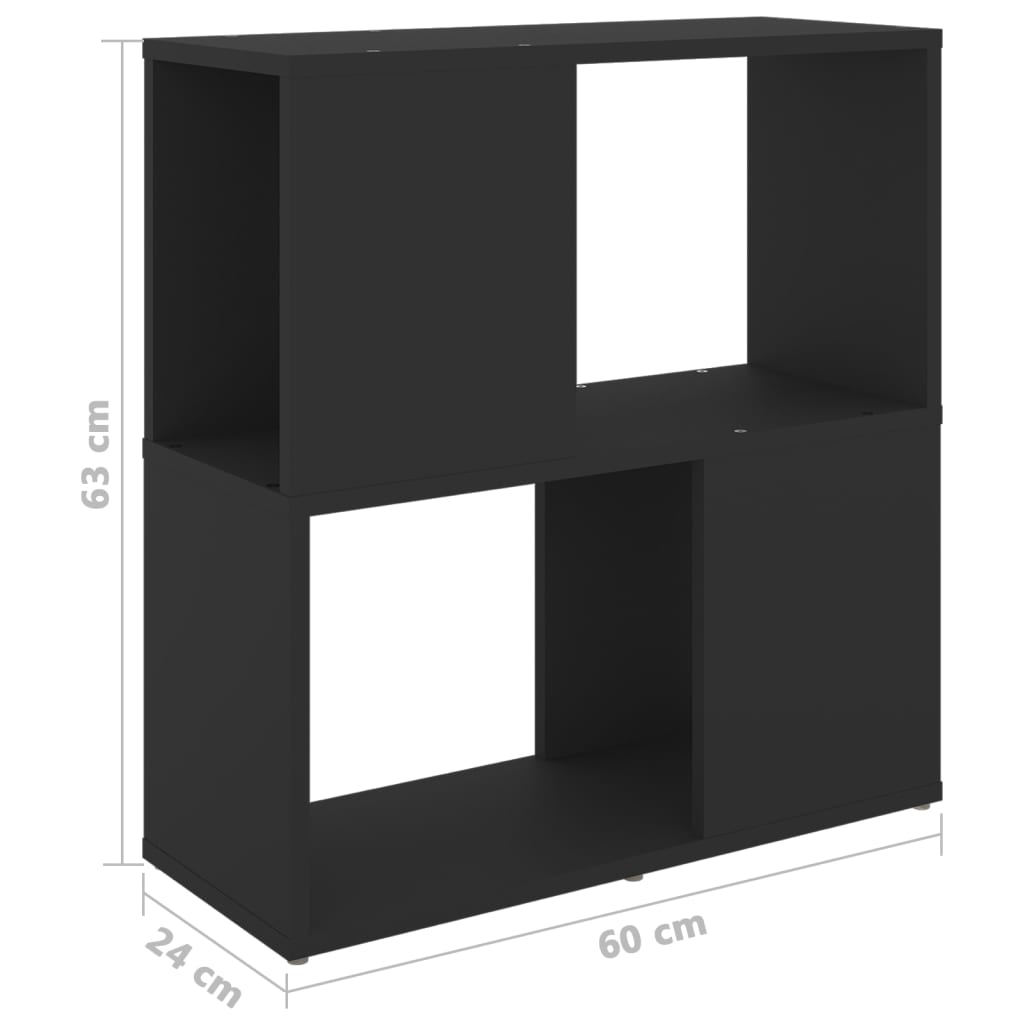 Bibliothèque 60x24x63 cm en bois travaillé