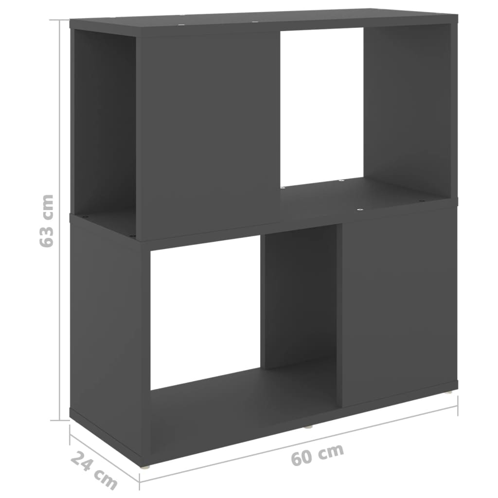 Bibliothèque 60x24x63 cm en bois travaillé