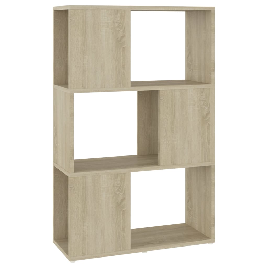 Boekenkast/kamerscherm 60x24x94 cm bewerkt hout hoogglans grijs