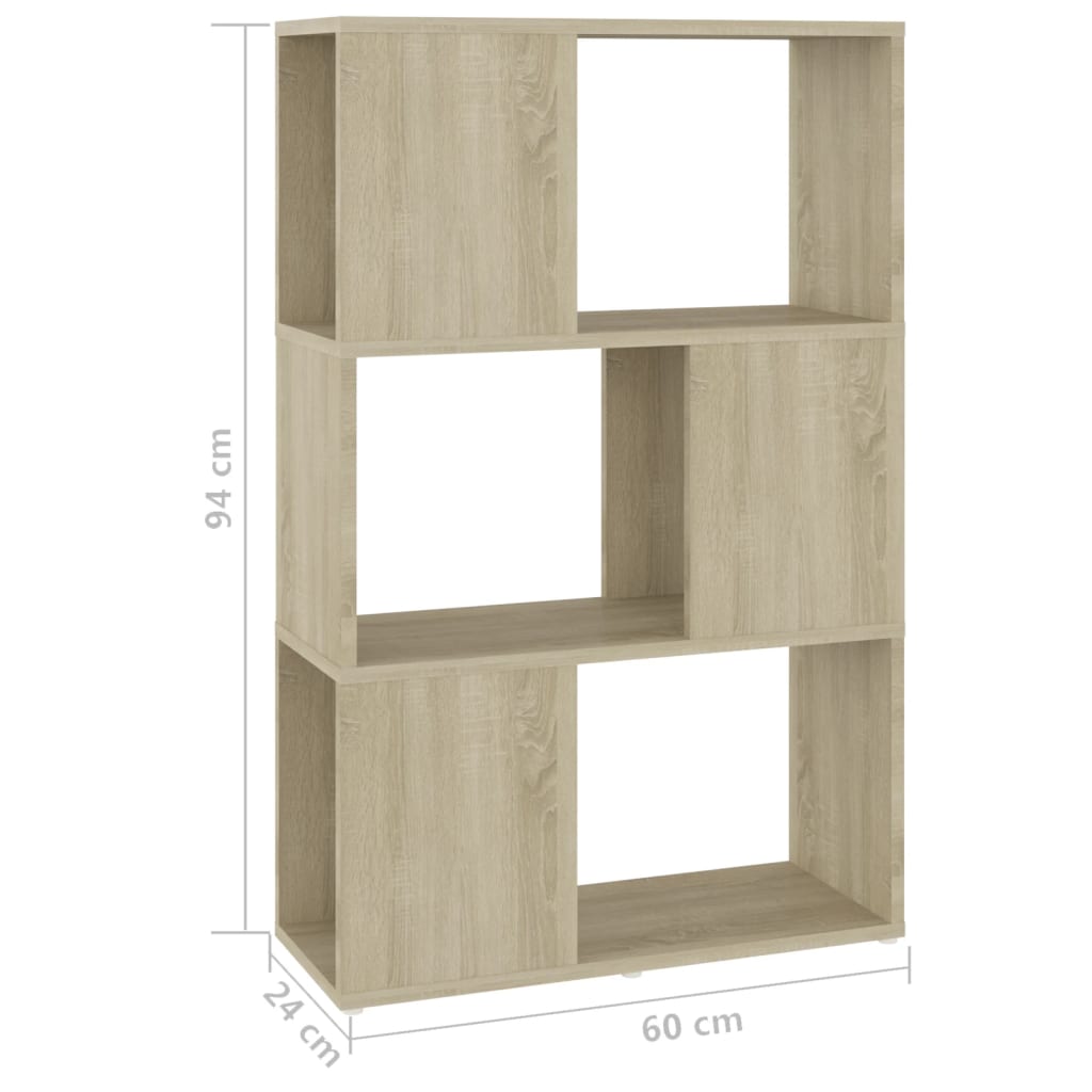 Boekenkast/kamerscherm 60x24x94 cm bewerkt hout hoogglans grijs