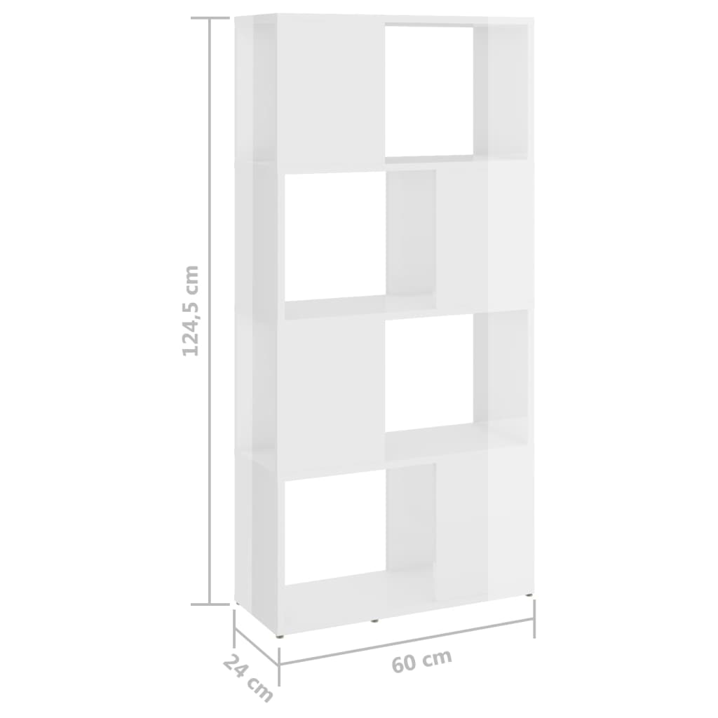 Bibliothèque/paravent 60x24x124,5 cm