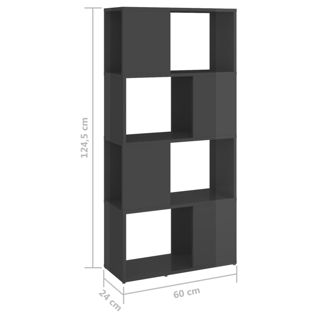 Bibliothèque/paravent 60x24x124,5 cm