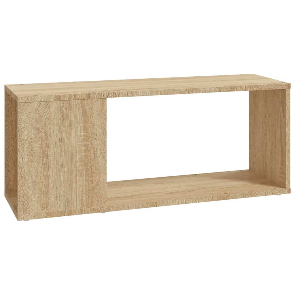 Tv-meubel 80x24x32 cm bewerkt hout zwart