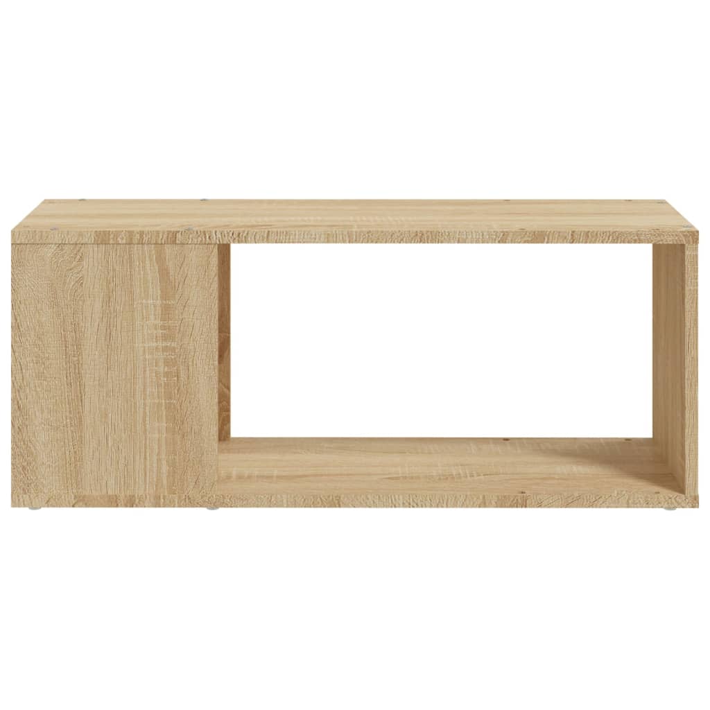 Meuble TV 80x24x32 cm finition bois noir