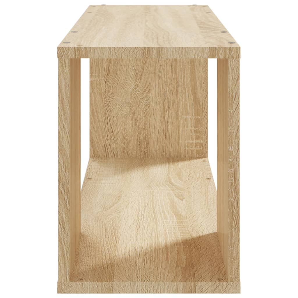 Tv-meubel 80x24x32 cm bewerkt hout zwart