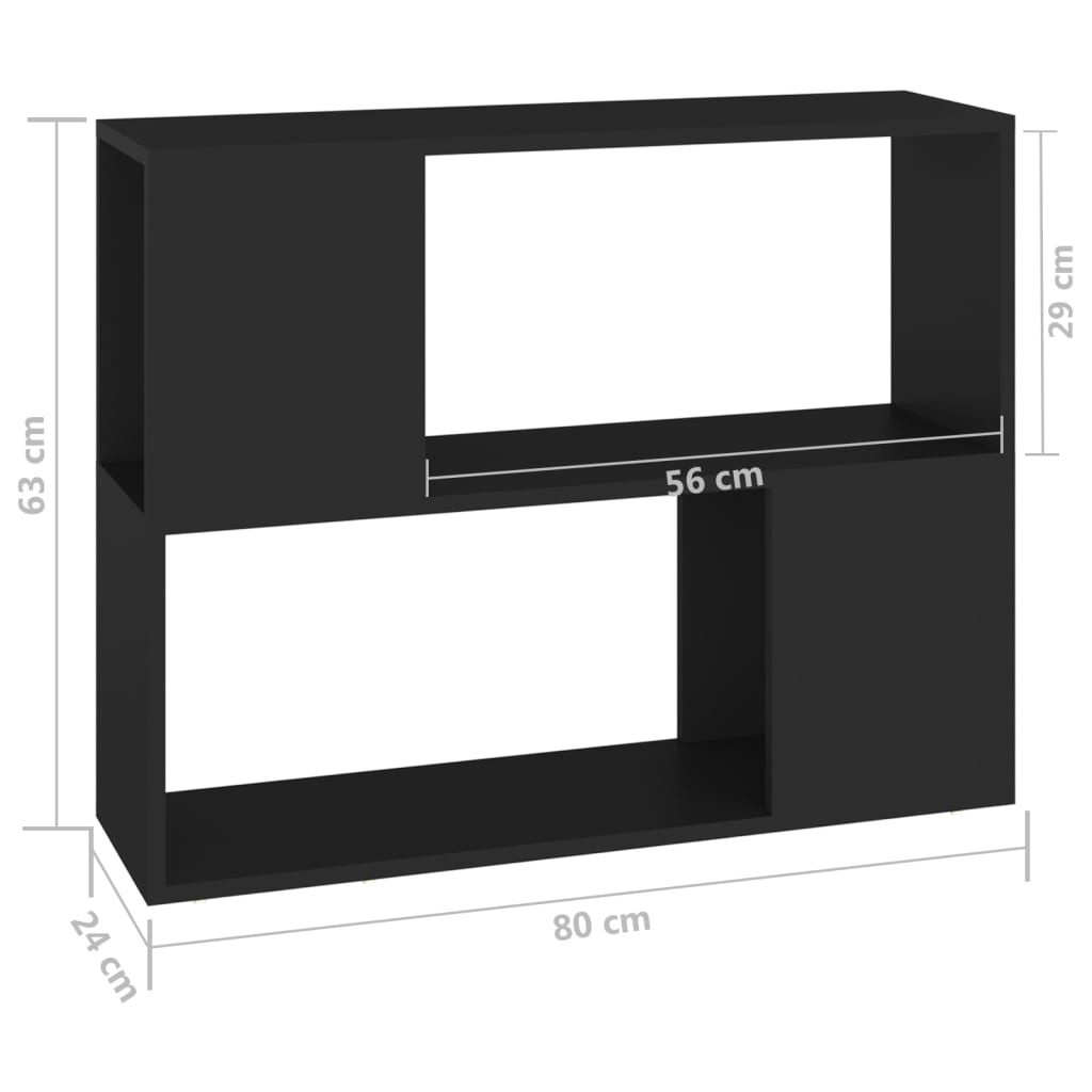 Tv-meubel 80x24x63 cm bewerkt hout