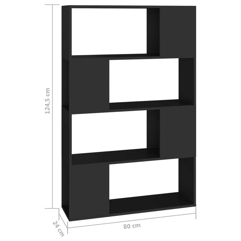 Bibliothèque/paravent 80x24x124,5 cm