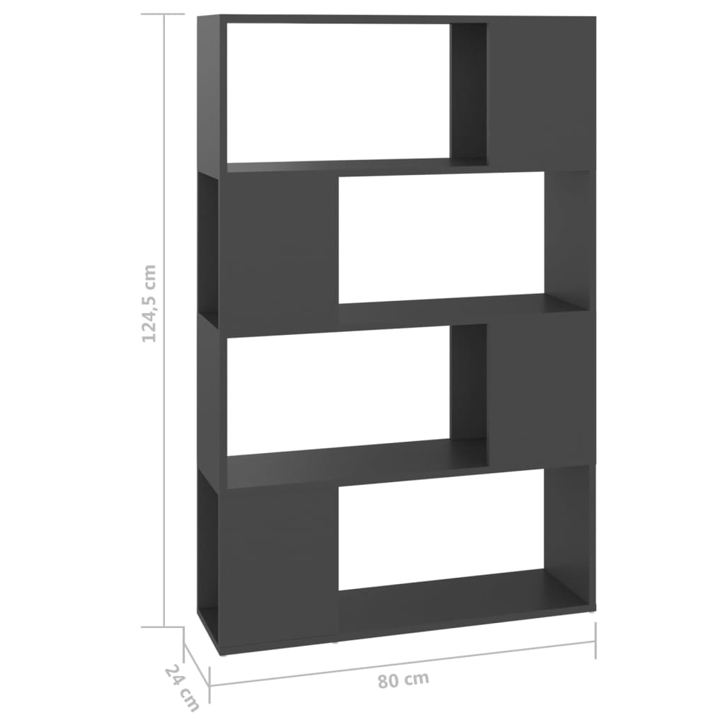 Boekenkast/kamerscherm 80x24x124,5 cm