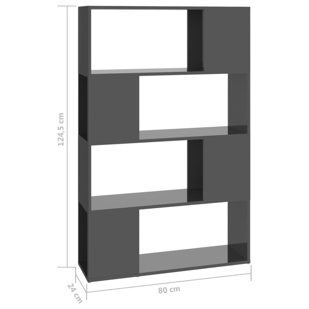 Boekenkast/kamerscherm 80x24x124,5 cm