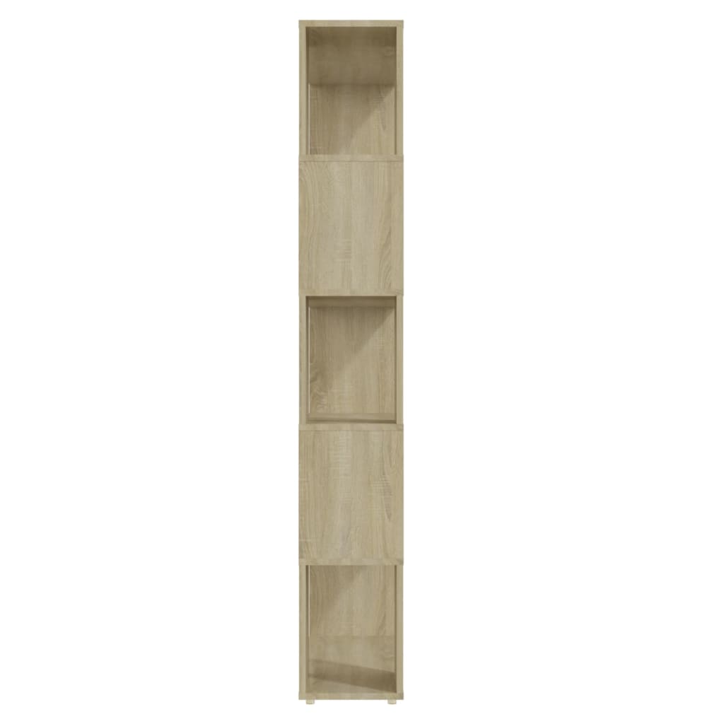 Boekenkast/kamerscherm 80x24x155 cm hout hoogglans zwart