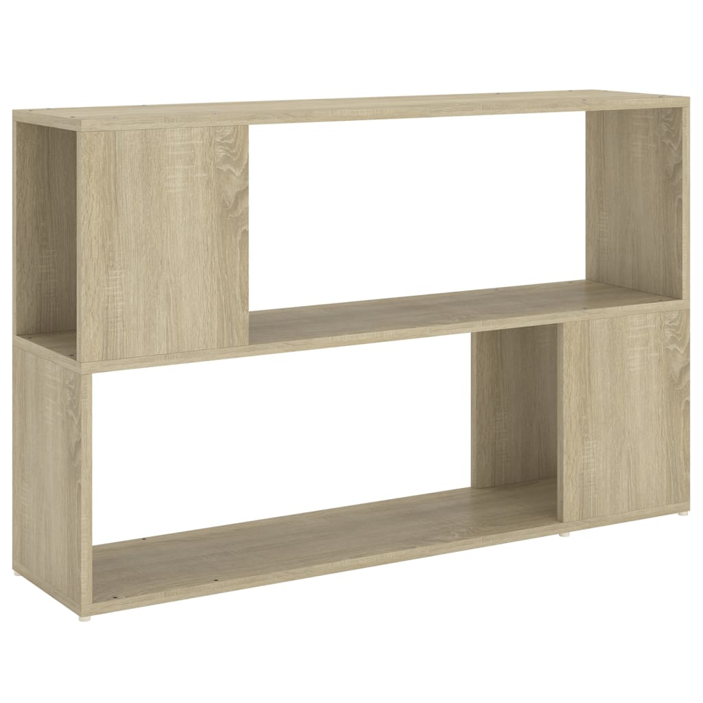 Boekenkast 100x24x63 cm bewerkt hout artisanaal eikenkleur